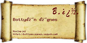 Bottyán Ágnes névjegykártya